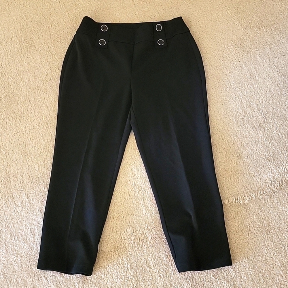 Cato black trouser dress pant cropped